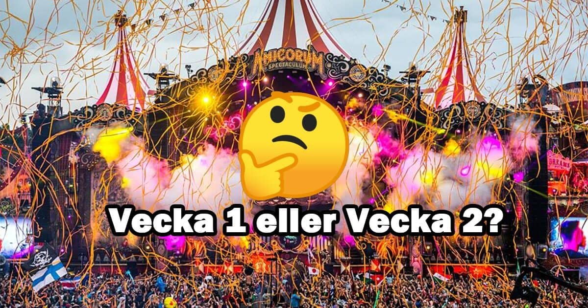 Vad är skillnaden på vecka 1 och vecka 2 på Tomorrowland